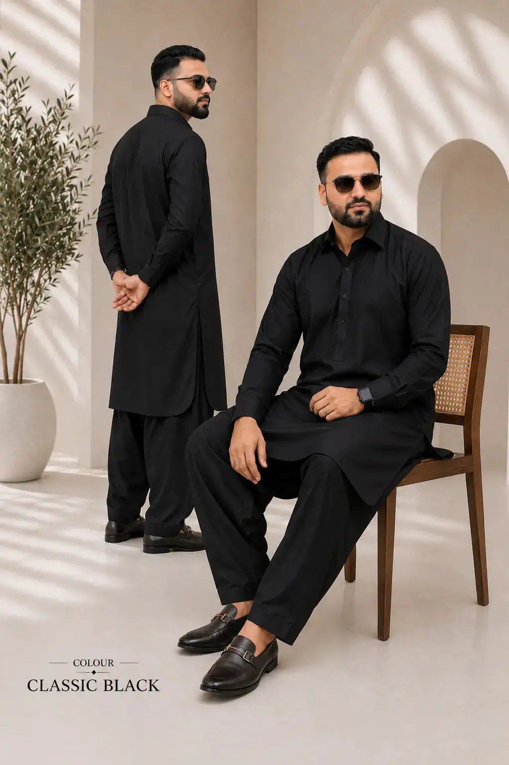 - Royal Wash & Wear Black -AHR Collection 