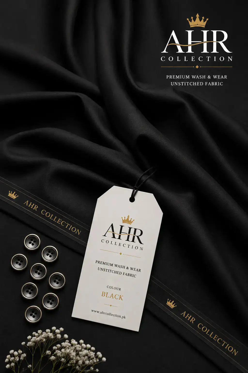 - Royal Wash & Wear Black -AHR Collection 
