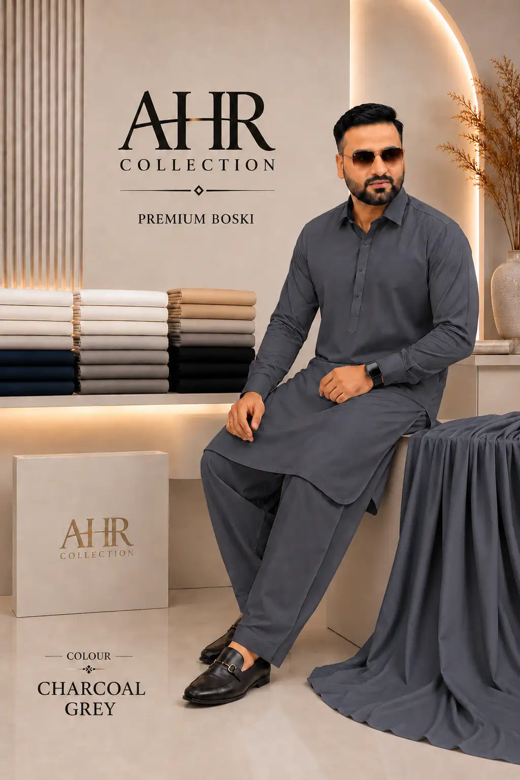 - Premium Boski Charcoal Grey -AHR Collection 