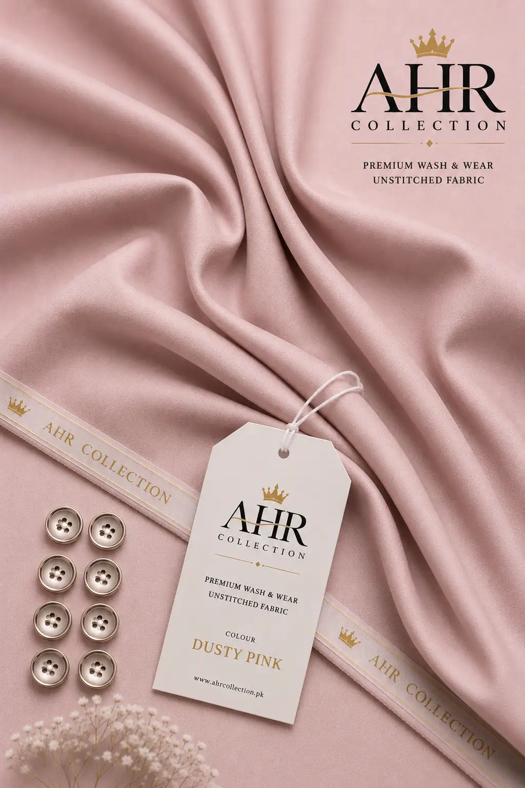 - Royal Wash & Wear Dusty Pink -AHR Collection 