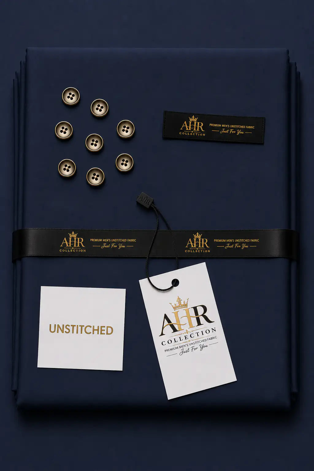 - Premium Boski Navy Blue -AHR Collection 
