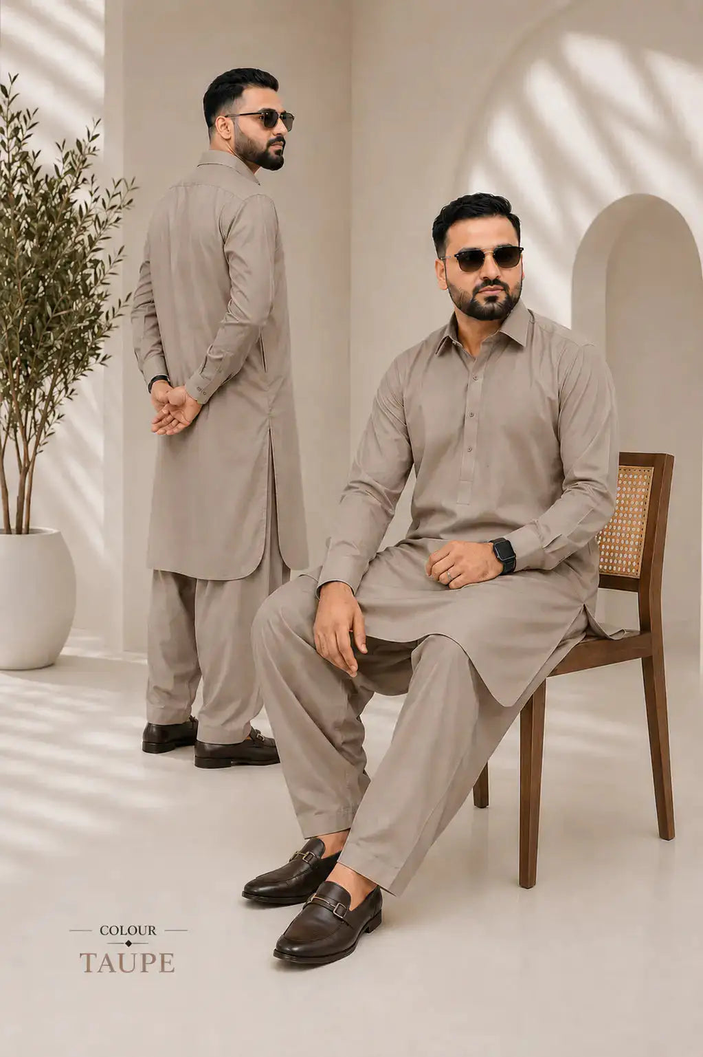 - Royal Wash & Wear Taupe -AHR Collection 